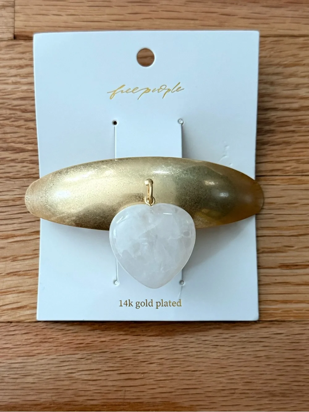 Free People Your Love Gold Plated Barrette NWT